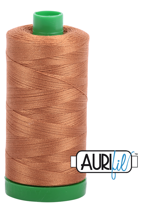 Aurifil Mako 40wt 2-ply Cotton 1000 m 1094 yd. spool - 2335 Light Cinnamon Aurifil Mako 40wt 2-ply Cotton 1000 m 1094 yd. spool - 2335 Light Cinnamon