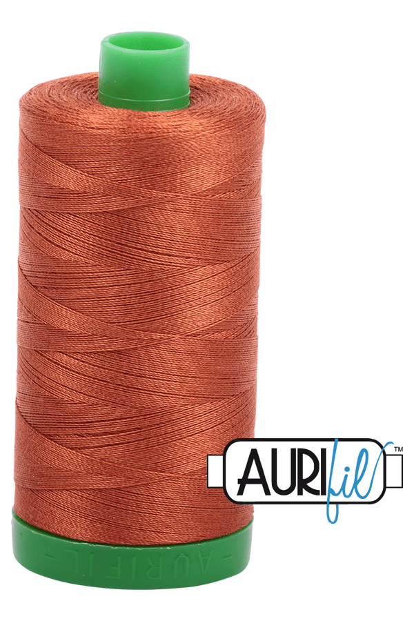 Aurifil Mako 40wt 2-ply Cotton 1000 m 1094 yd. spool - 2390 Cinnamon Toast Aurifil Mako 40wt 2-ply Cotton 1000 m 1094 yd. spool - 2390 Cinnamon Toast