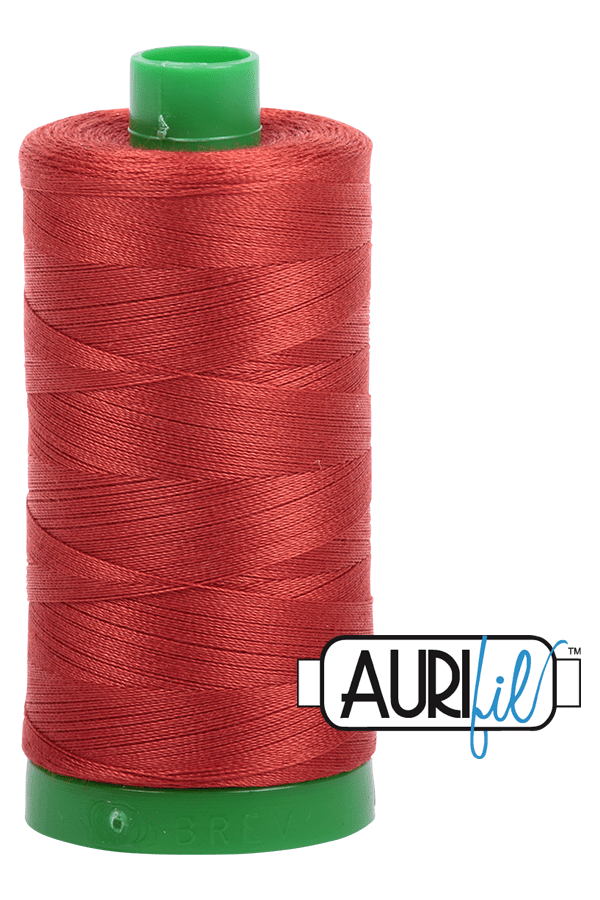 Aurifil Mako 40wt 2-ply Cotton 1000 m 1094 yd. spool - 2395 Pumpkin Spice Aurifil Mako 40wt 2-ply Cotton 1000 m 1094 yd. spool - 2395 Pumpkin Spice