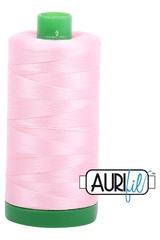 Aurifil Mako 40wt 2-ply Cotton 1000 m 1094 yd. spool - 2423 Baby Pink Aurifil Mako 40wt 2-ply Cotton 1000 m 1094 yd. spool - 2423 Baby Pink