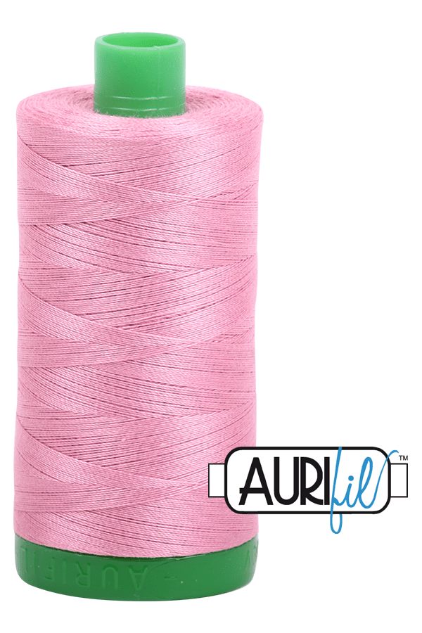 Aurifil Mako 40wt 2-ply Cotton 1000 m 1094 yd. spool - 2430 Antique Rose Aurifil Mako 40wt 2-ply Cotton 1000 m 1094 yd. spool - 2430 Antique Rose