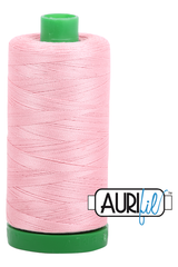 Aurifil Mako 40wt 2-ply Cotton 1000 m 1094 yd. spool - 2437 Light Peony Aurifil Mako 40wt 2-ply Cotton 1000 m 1094 yd. spool - 2437 Light Peony