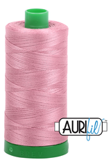 Aurifil Mako 40wt 2-ply Cotton 1000 m 1094 yd. spool - 2445 Victorian Rose Aurifil Mako 40wt 2-ply Cotton 1000 m 1094 yd. spool - 2445 Victorian Rose
