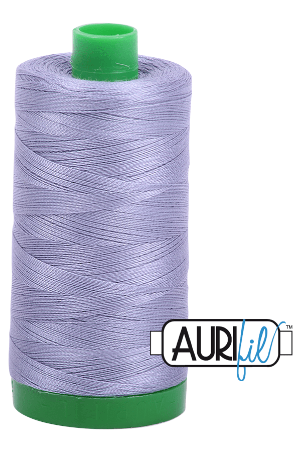 Aurifil Mako 40wt 2-ply Cotton 1000 m 1094 yd. spool - 2524 Grey Violet Aurifil Mako 40wt 2-ply Cotton 1000 m 1094 yd. spool - 2524 Grey Violet