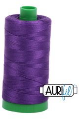 Aurifil Mako 40wt 2-ply Cotton 1000 m 1094 yd. spool - 2545 Medium Purple Aurifil Mako 40wt 2-ply Cotton 1000 m 1094 yd. spool - 2545 Medium Purple