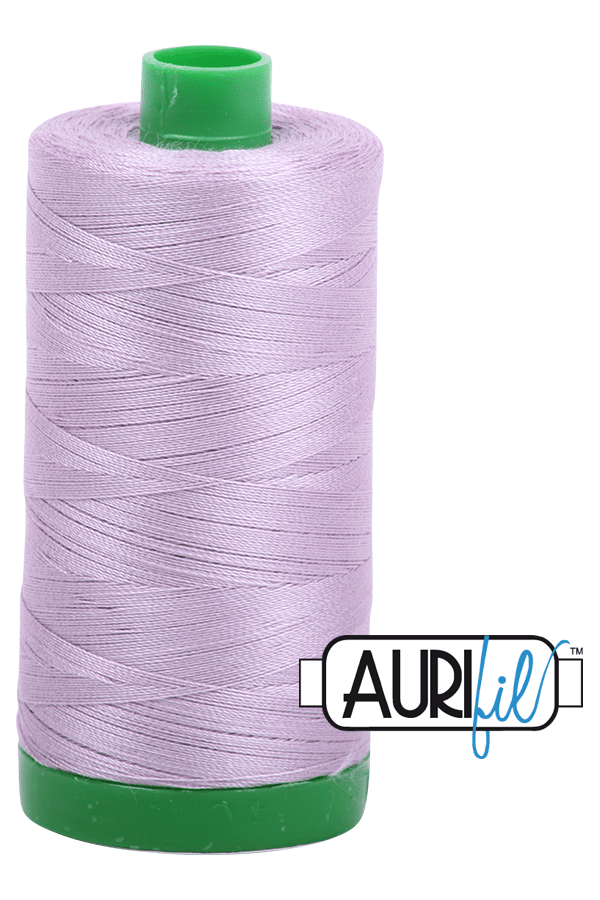 Aurifil Mako 40wt 2-ply Cotton 1000 m 1094 yd. spool - 2562 Lilac Aurifil Mako 40wt 2-ply Cotton 1000 m 1094 yd. spool - 2562 Lilac