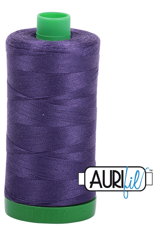 Aurifil Mako 40wt 2-ply Cotton 1000 m 1094 yd. spool - 2581 Dark Dusty Grape Aurifil Mako 40wt 2-ply Cotton 1000 m 1094 yd. spool - 2581 Dark Dusty Grape