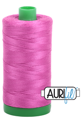 Aurifil Mako 40wt 2-ply Cotton 1000 m 1094 yd. spool - 2588 Light Magenta Aurifil Mako 40wt 2-ply Cotton 1000 m 1094 yd. spool - 2588 Light Magenta