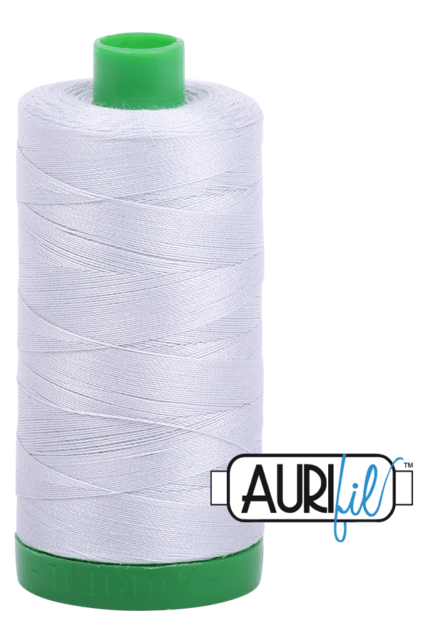 Aurifil Mako 40wt 2-ply Cotton 1000 m 1094 yd. spool - 2600 Dove Aurifil Mako 40wt 2-ply Cotton 1000 m 1094 yd. spool - 2600 Dove