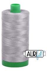 Aurifil Mako 40wt 2-ply Cotton 1000 m 1094 yd. spool - 2620 Stainless Steel Aurifil Mako 40wt 2-ply Cotton 1000 m 1094 yd. spool - 2620 Stainless Steel