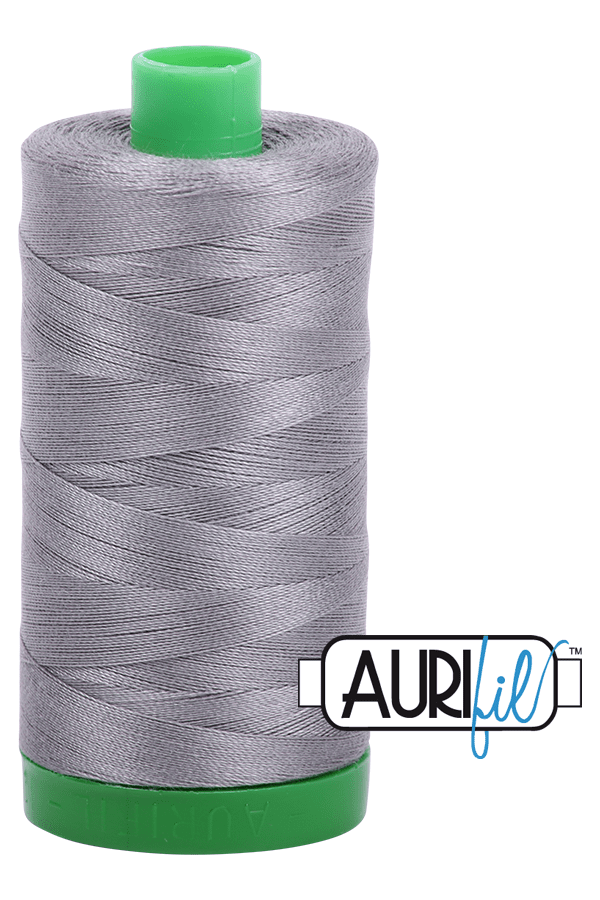 Aurifil Mako 40wt 2-ply Cotton 1000 m 1094 yd. spool - 2625 Arctic Ice Aurifil Mako 40wt 2-ply Cotton 1000 m 1094 yd. spool - 2625 Arctic Ice