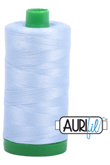 Aurifil Mako 40wt 2-ply Cotton 1000 m 1094 yd. spool - 2710 Light Robins Egg Aurifil Mako 40wt 2-ply Cotton 1000 m 1094 yd. spool - 2710 Light Robins Egg