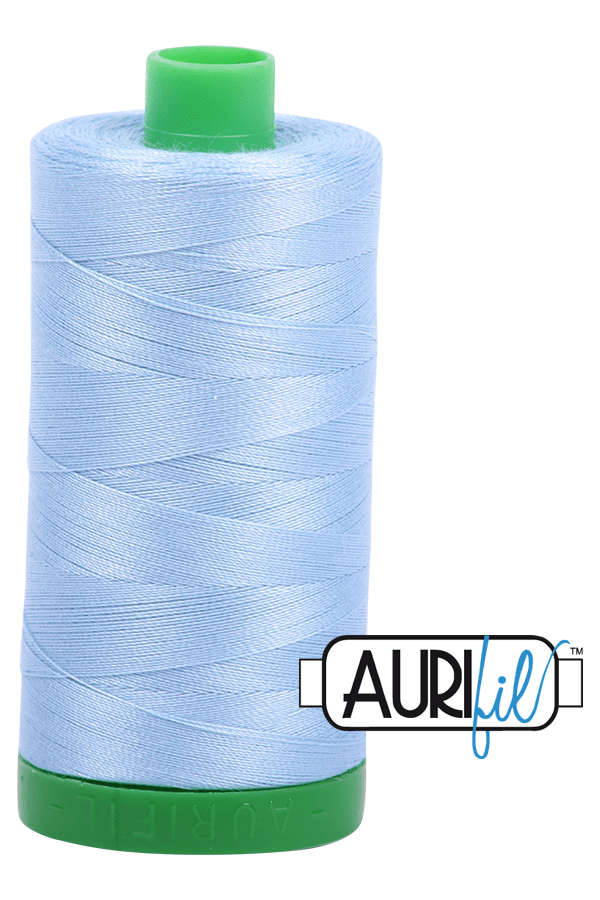 Aurifil Mako 40wt 2-ply Cotton 1000 m 1094 yd. spool - 2715 Robins Egg Aurifil Mako 40wt 2-ply Cotton 1000 m 1094 yd. spool - 2715 Robins Egg