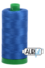 Aurifil Mako 40wt 2-ply Cotton 1000 m 1094 yd. spool - 2735 Medium Blue Aurifil Mako 40wt 2-ply Cotton 1000 m 1094 yd. spool - 2735 Medium Blue