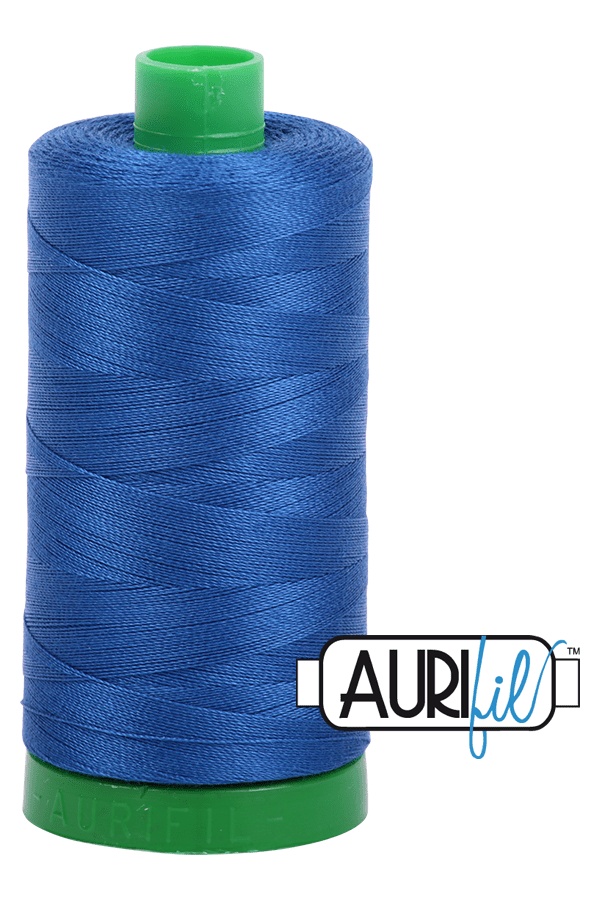Aurifil Mako 40wt 2-ply Cotton 1000 m 1094 yd. spool - 2740 Dark Cobalt Aurifil Mako 40wt 2-ply Cotton 1000 m 1094 yd. spool - 2740 Dark Cobalt