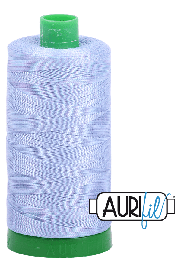 Aurifil Mako 40wt 2-ply Cotton 1000 m 1094 yd. spool - 2770 Very Light Delft Aurifil Mako 40wt 2-ply Cotton 1000 m 1094 yd. spool - 2770 Very Light Delft