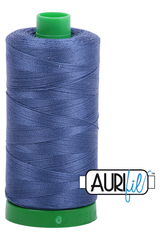 Aurifil Mako 40wt 2-ply Cotton 1000 m 1094 yd. spool - 2775 Steel Blue Aurifil Mako 40wt 2-ply Cotton 1000 m 1094 yd. spool - 2775 Steel Blue