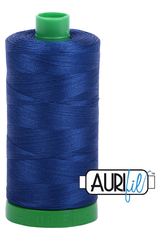 Aurifil Mako 40wt 2-ply Cotton 1000 m 1094 yd. spool - 2780 Dark Delft Blue Aurifil Mako 40wt 2-ply Cotton 1000 m 1094 yd. spool - 2780 Dark Delft Blue