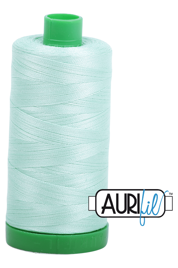 Aurifil Mako 40wt 2-ply Cotton 1000 m 1094 yd. spool - 2830 Mint Aurifil Mako 40wt 2-ply Cotton 1000 m 1094 yd. spool - 2830 Mint