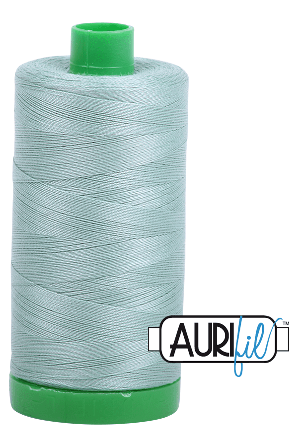Aurifil Mako 40wt 2-ply Cotton 1000 m 1094 yd. spool - 2845 Light Juniper Aurifil Mako 40wt 2-ply Cotton 1000 m 1094 yd. spool - 2845 Light Juniper