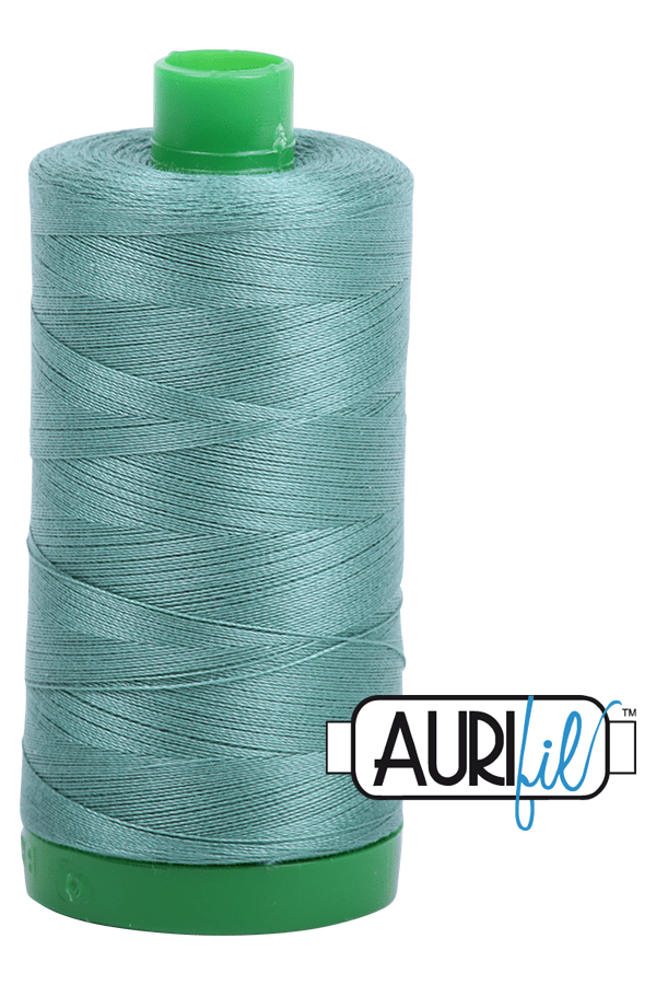 Aurifil Mako 40wt 2-ply Cotton 1000 m 1094 yd. spool - 2850 Medium Juniper Aurifil Mako 40wt 2-ply Cotton 1000 m 1094 yd. spool - 2850 Medium Juniper