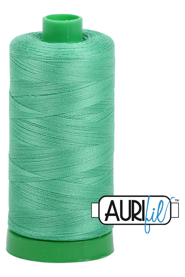 Aurifil Mako 40wt 2-ply Cotton 1000 m 1094 yd. spool - 2860 Light Emerald Aurifil Mako 40wt 2-ply Cotton 1000 m 1094 yd. spool - 2860 Light Emerald
