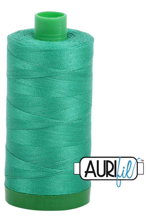 Aurifil Mako 40wt 2-ply Cotton 1000 m 1094 yd. spool - 2865 Emerald Aurifil Mako 40wt 2-ply Cotton 1000 m 1094 yd. spool - 2865 Emerald