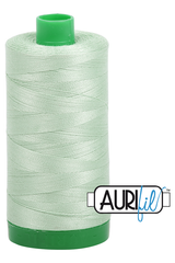 Aurifil Mako 40wt 2-ply Cotton 1000 m 1094 yd. spool - 2880 Pale Green Aurifil Mako 40wt 2-ply Cotton 1000 m 1094 yd. spool - 2880 Pale Green