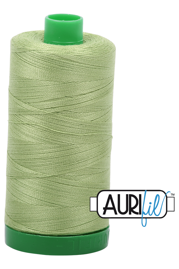 Aurifil Mako 40wt 2-ply Cotton 1000 m 1094 yd. spool - 2882 Light Fern Aurifil Mako 40wt 2-ply Cotton 1000 m 1094 yd. spool - 2882 Light Fern