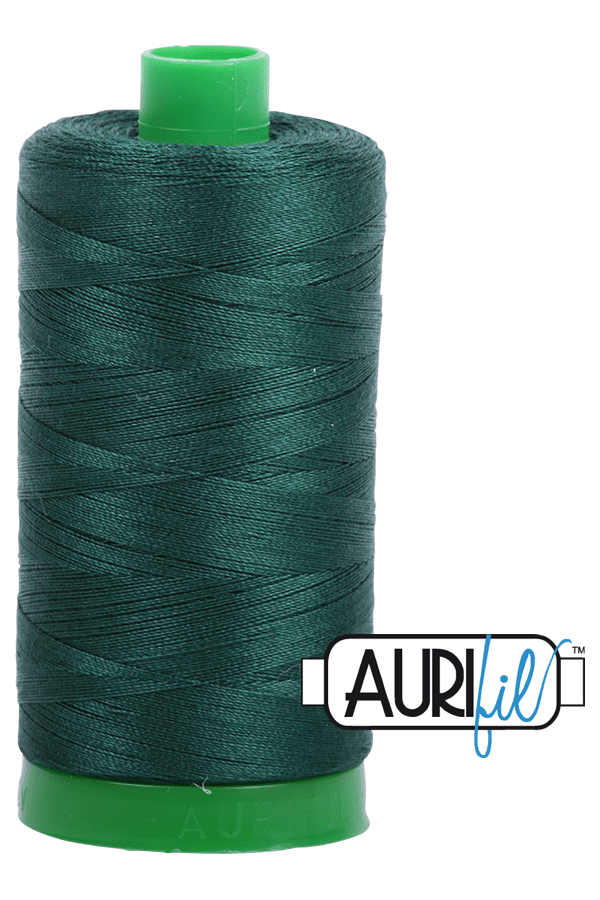 Aurifil Mako 40wt 2-ply Cotton 1000 m 1094 yd. spool - 2885 Medium Spruce Aurifil Mako 40wt 2-ply Cotton 1000 m 1094 yd. spool - 2885 Medium Spruce