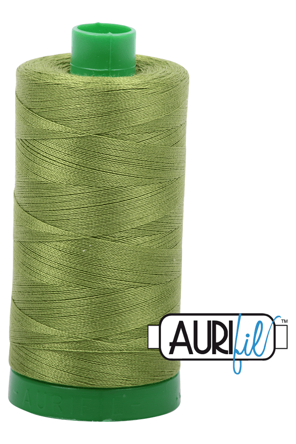 Aurifil Mako 40wt 2-ply Cotton 1000 m 1094 yd. spool - 2888 Fern Green Aurifil Mako 40wt 2-ply Cotton 1000 m 1094 yd. spool - 2888 Fern Green