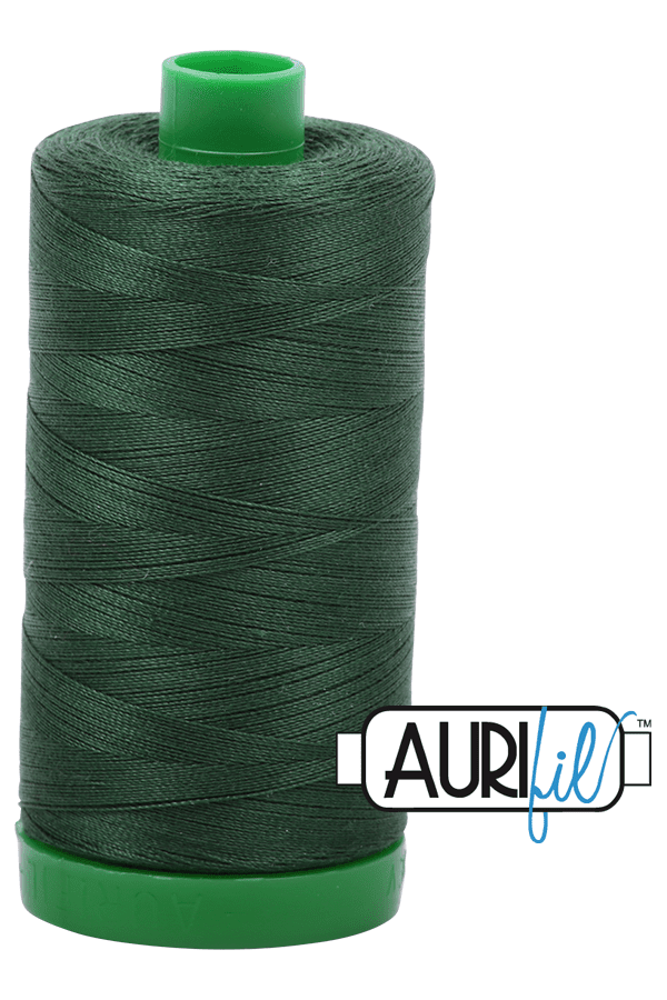 Aurifil Mako 40wt 2-ply Cotton 1000 m 1094 yd. spool - 2892 Pine Aurifil Mako 40wt 2-ply Cotton 1000 m 1094 yd. spool - 2892 Pine