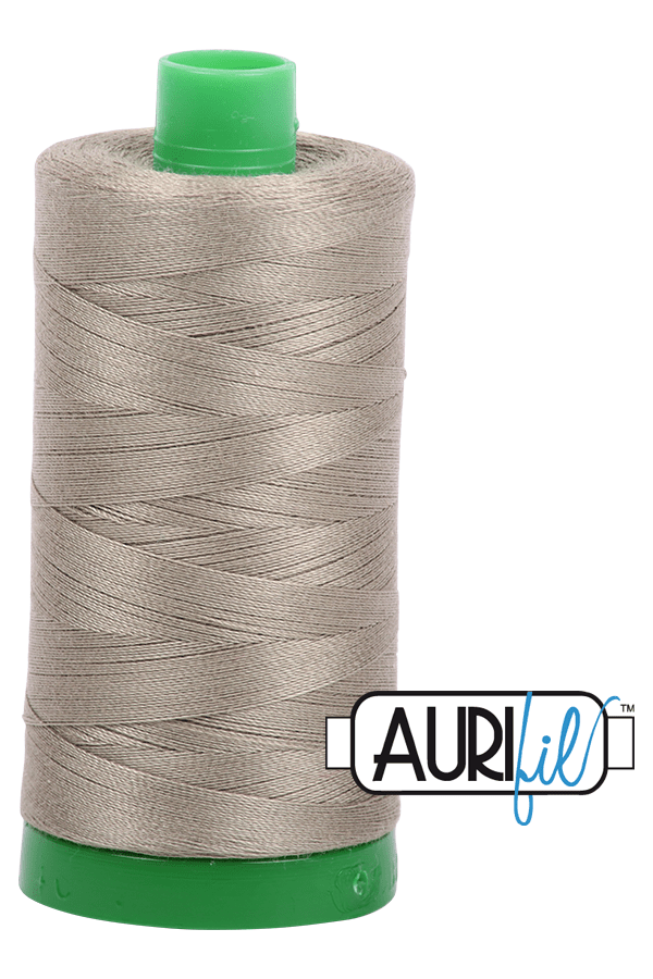 Aurifil Mako 40wt 2-ply Cotton 1000 m 1094 yd. spool - 2900 Light Kakhy Green Aurifil Mako 40wt 2-ply Cotton 1000 m 1094 yd. spool - 2900 Light Kakhy Green