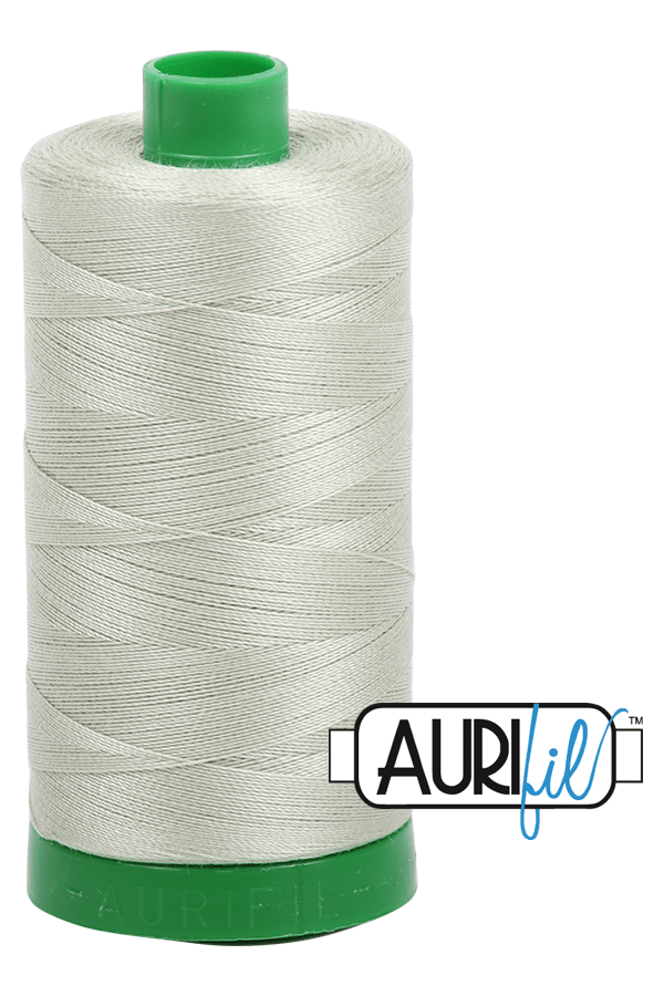 Aurifil Mako 40wt 2-ply Cotton 1000 m 1094 yd. spool - 2908 Spearmint Aurifil Mako 40wt 2-ply Cotton 1000 m 1094 yd. spool - 2908 Spearmint