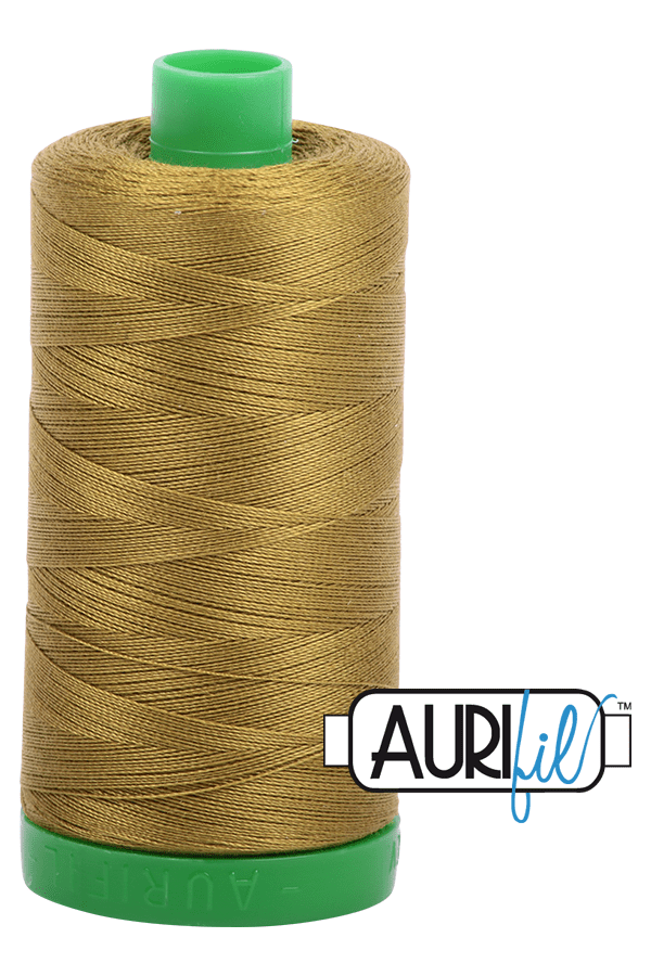 Aurifil Mako 40wt 2-ply Cotton 1000 m 1094 yd. spool - 2910 Medium Olive Aurifil Mako 40wt 2-ply Cotton 1000 m 1094 yd. spool - 2910 Medium Olive