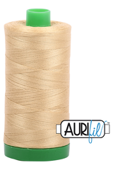 Aurifil Mako 40wt 2-ply Cotton 1000 m 1094 yd. spool - 2915 Very Light Brass Aurifil Mako 40wt 2-ply Cotton 1000 m 1094 yd. spool - 2915 Very Light Brass