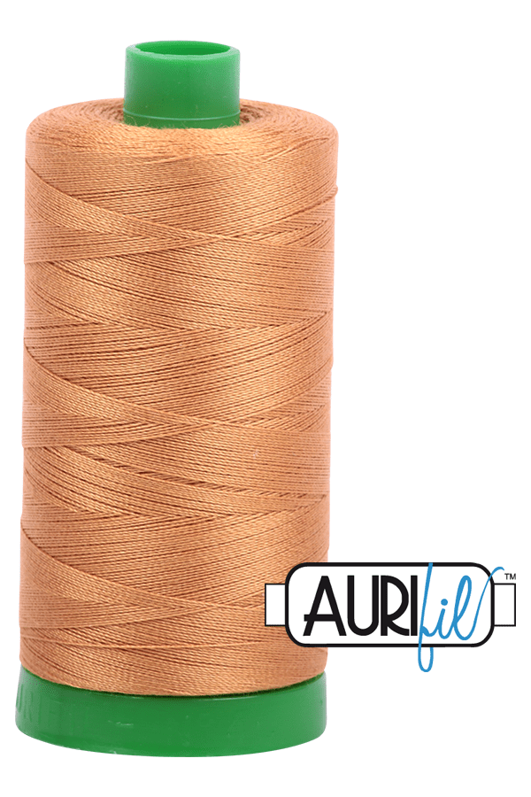 Aurifil Mako 40wt 2-ply Cotton 1000 m 1094 yd. spool - 2930 Golden Toast Aurifil Mako 40wt 2-ply Cotton 1000 m 1094 yd. spool - 2930 Golden Toast