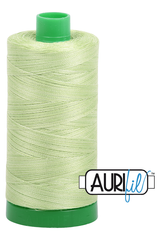 Aurifil Mako 40wt 2-ply Cotton 1000 m 1094 yd. spool - 3320 Light Spring Green Aurifil Mako 40wt 2-ply Cotton 1000 m 1094 yd. spool - 3320 Light Spring Green
