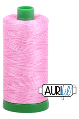 Aurifil Mako 40wt 2-ply Cotton 1000 m 1094 yd. spool - 3660 Bubblegum Aurifil Mako 40wt 2-ply Cotton 1000 m 1094 yd. spool - 3660 Bubblegum