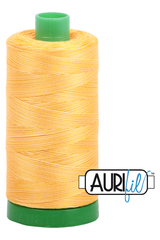 Aurifil Mako 40wt 2-ply Cotton 1000 m 1094 yd. spool - 3920 Golden Glow Aurifil Mako 40wt 2-ply Cotton 1000 m 1094 yd. spool - 3920 Golden Glow