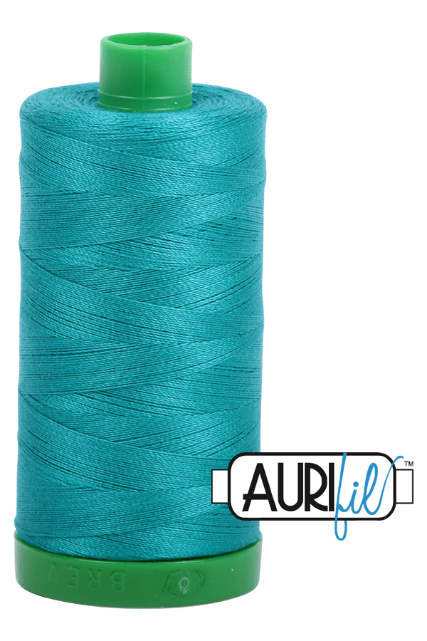 Aurifil Mako 40wt 2-ply Cotton 1000 m 1094 yd. spool - 4093 Jade Aurifil Mako 40wt 2-ply Cotton 1000 m 1094 yd. spool - 4093 Jade