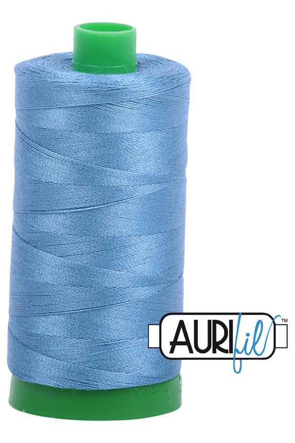 Aurifil Mako 40wt 2-ply Cotton 1000 m 1094 yd. spool - 4140 Wedgewood Aurifil Mako 40wt 2-ply Cotton 1000 m 1094 yd. spool - 4140 Wedgewood