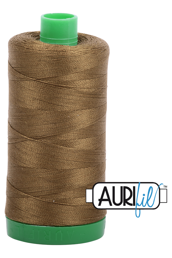 Aurifil Mako 40wt 2-ply Cotton 1000 m 1094 yd. spool - 4173 Dark Olive Aurifil Mako 40wt 2-ply Cotton 1000 m 1094 yd. spool - 4173 Dark Olive
