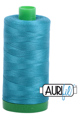 Aurifil Mako 40wt 2-ply Cotton 1000 m 1094 yd. spool - 4182 Dark Turquoise Aurifil Mako 40wt 2-ply Cotton 1000 m 1094 yd. spool - 4182 Dark Turquoise