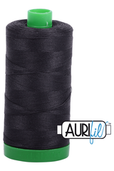 Aurifil Mako 40wt 2-ply Cotton 1000 m 1094 yd. spool - 4241 Very Dark Grey Aurifil Mako 40wt 2-ply Cotton 1000 m 1094 yd. spool - 4241 Very Dark Grey