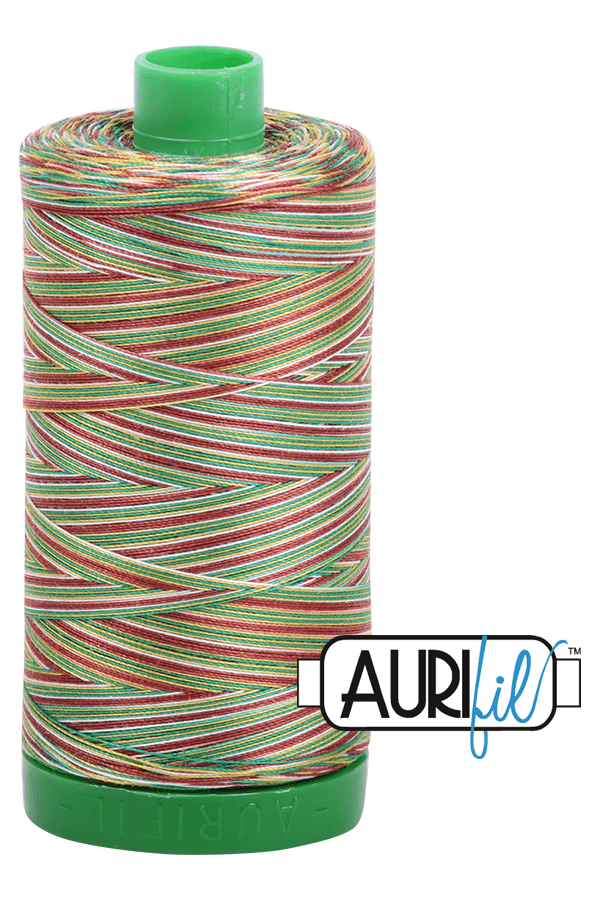 Aurifil Mako 40wt 2-ply Cotton 1000 m 1094 yd. spool - 4650 Leaves Aurifil Mako 40wt 2-ply Cotton 1000 m 1094 yd. spool - 4650 Leaves
