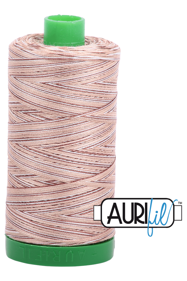 Aurifil Mako 40wt 2-ply Cotton 1000 m 1094 yd. spool - 4666 Biscotti Aurifil Mako 40wt 2-ply Cotton 1000 m 1094 yd. spool - 4666 Biscotti