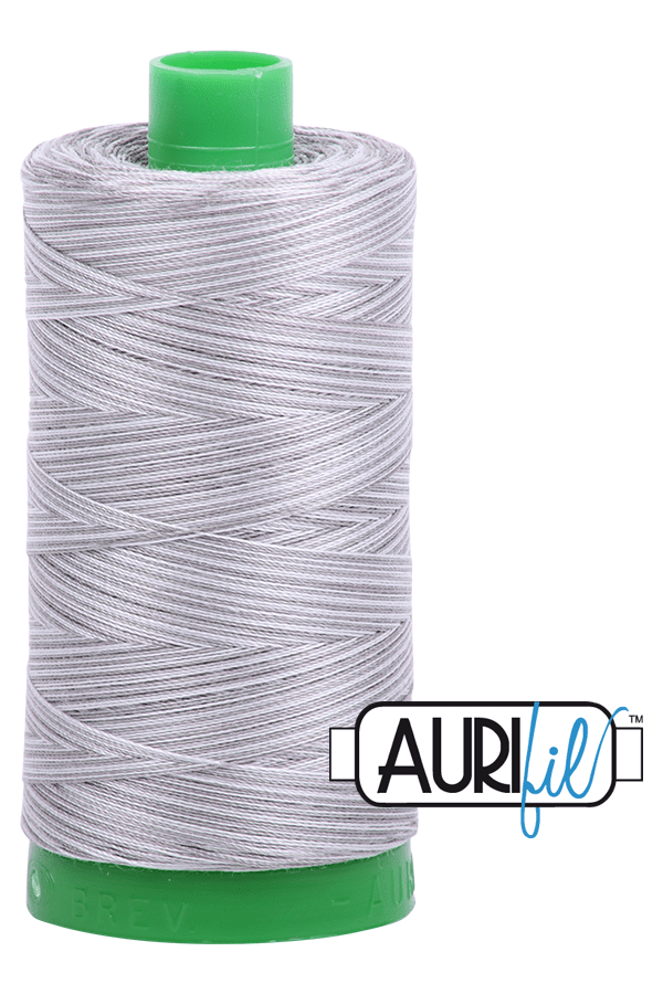 Aurifil Mako 40wt 2-ply Cotton 1000 m 1094 yd. spool - 4670 Silver Fox Aurifil Mako 40wt 2-ply Cotton 1000 m 1094 yd. spool - 4670 Silver Fox