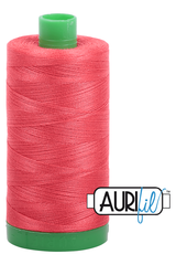 Aurifil Mako 40wt 2-ply Cotton 1000 m 1094 yd. spool - 5002 Medium Red Aurifil Mako 40wt 2-ply Cotton 1000 m 1094 yd. spool - 5002 Medium Red