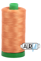 Aurifil Mako 40wt 2-ply Cotton 1000 m 1094 yd. spool - 5009 Medium Orange Aurifil Mako 40wt 2-ply Cotton 1000 m 1094 yd. spool - 5009 Medium Orange